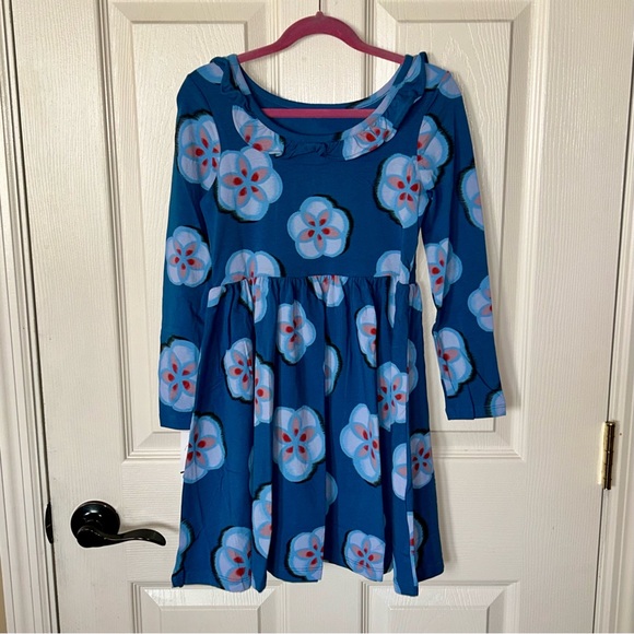 Tea Collection Other - Tea Collection Blue Floral Ruffle Dress - NEW